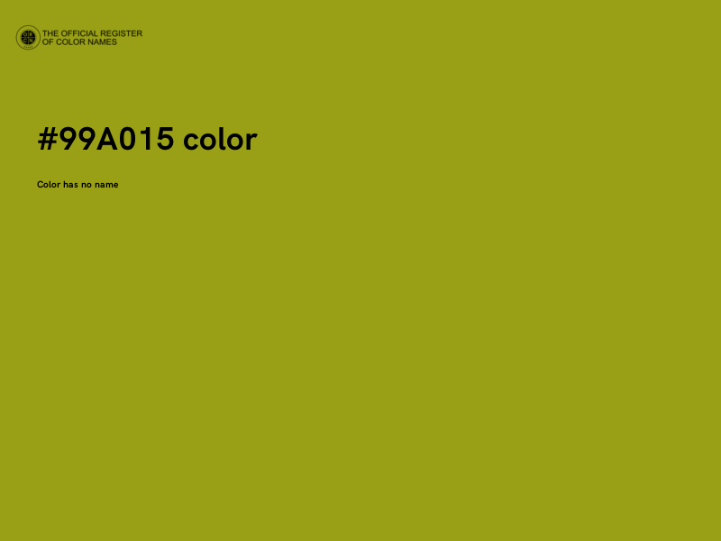 #99A015 color image