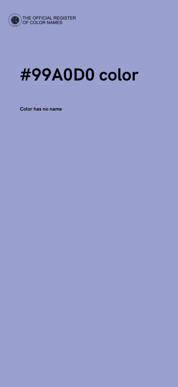 #99A0D0 color image