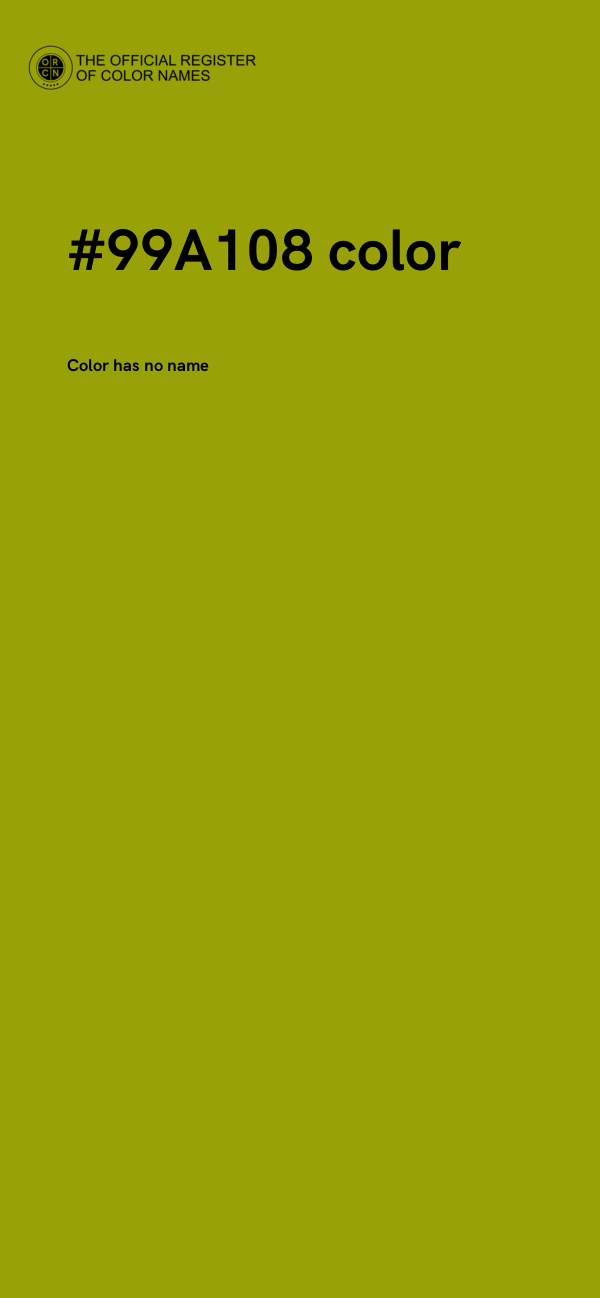 #99A108 color image