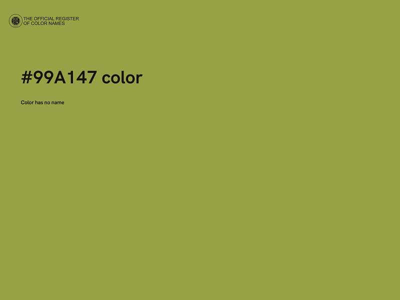 #99A147 color image