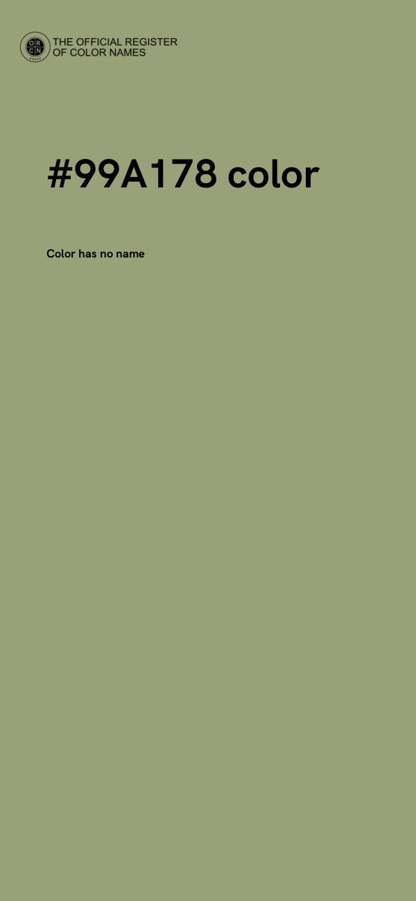 #99A178 color image