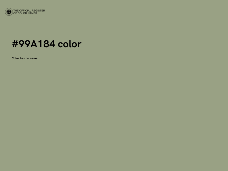 #99A184 color image