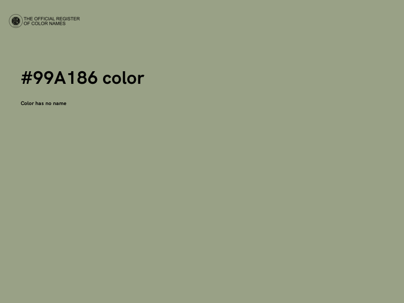 #99A186 color image