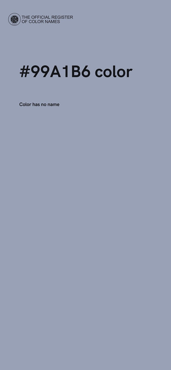#99A1B6 color image