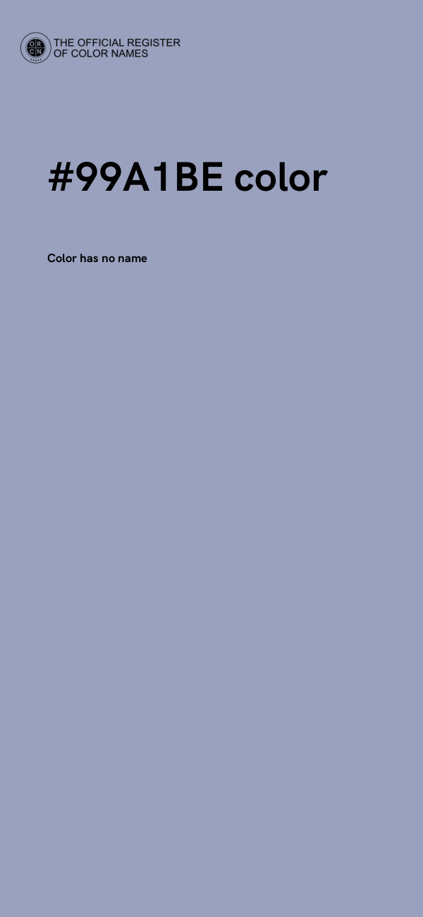 #99A1BE color image