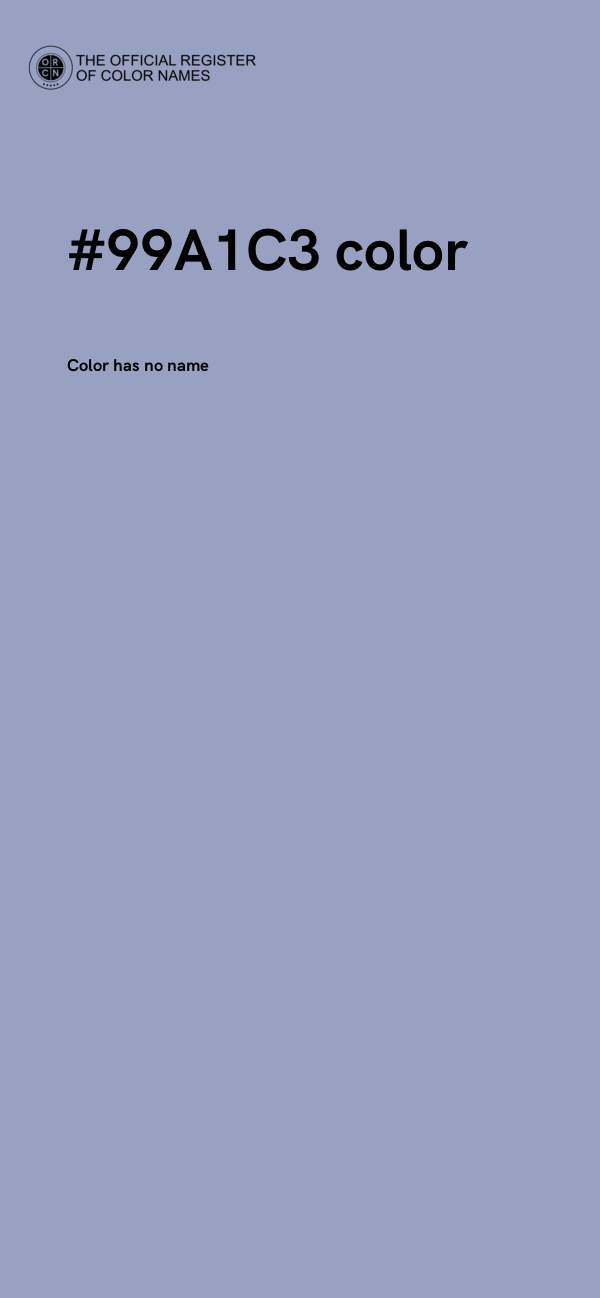 #99A1C3 color image