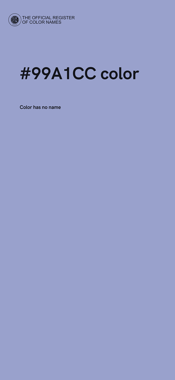 #99A1CC color image