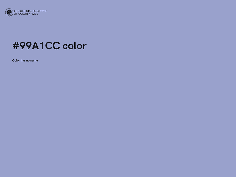 #99A1CC color image