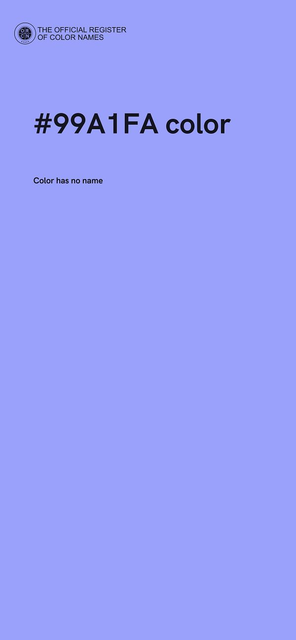 #99A1FA color image