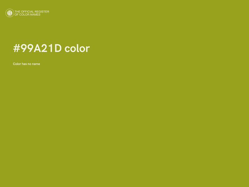 #99A21D color image