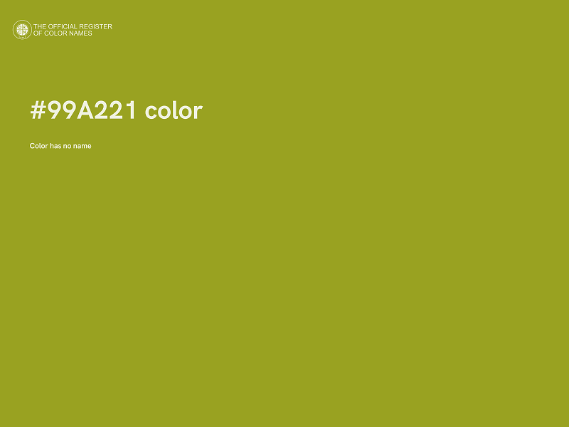 #99A221 color image
