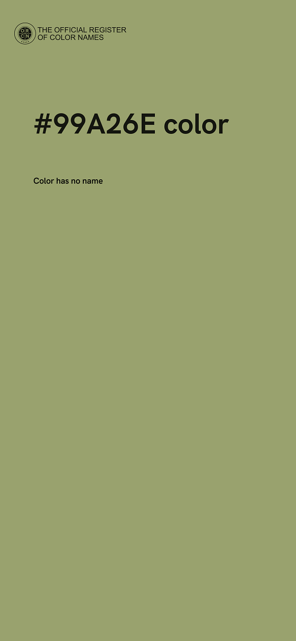 #99A26E color image