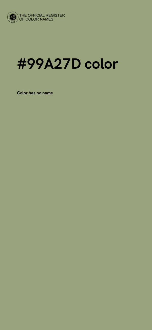 #99A27D color image