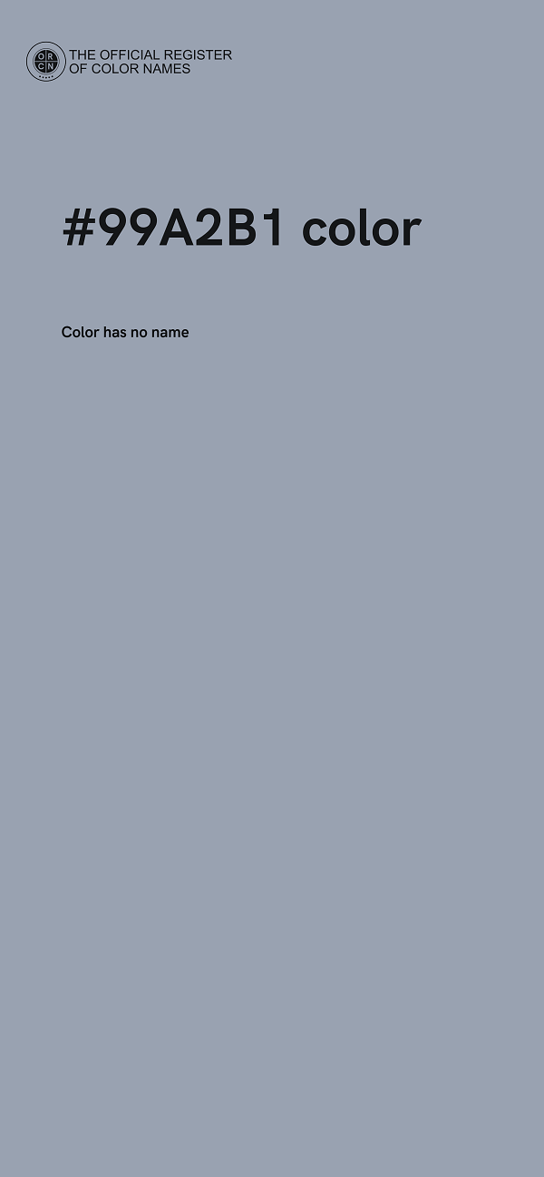 #99A2B1 color image
