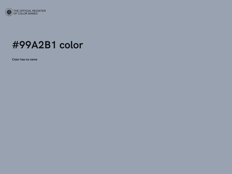 #99A2B1 color image