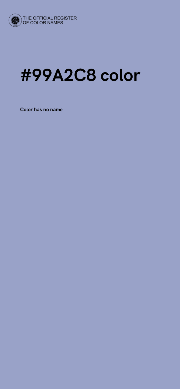 #99A2C8 color image