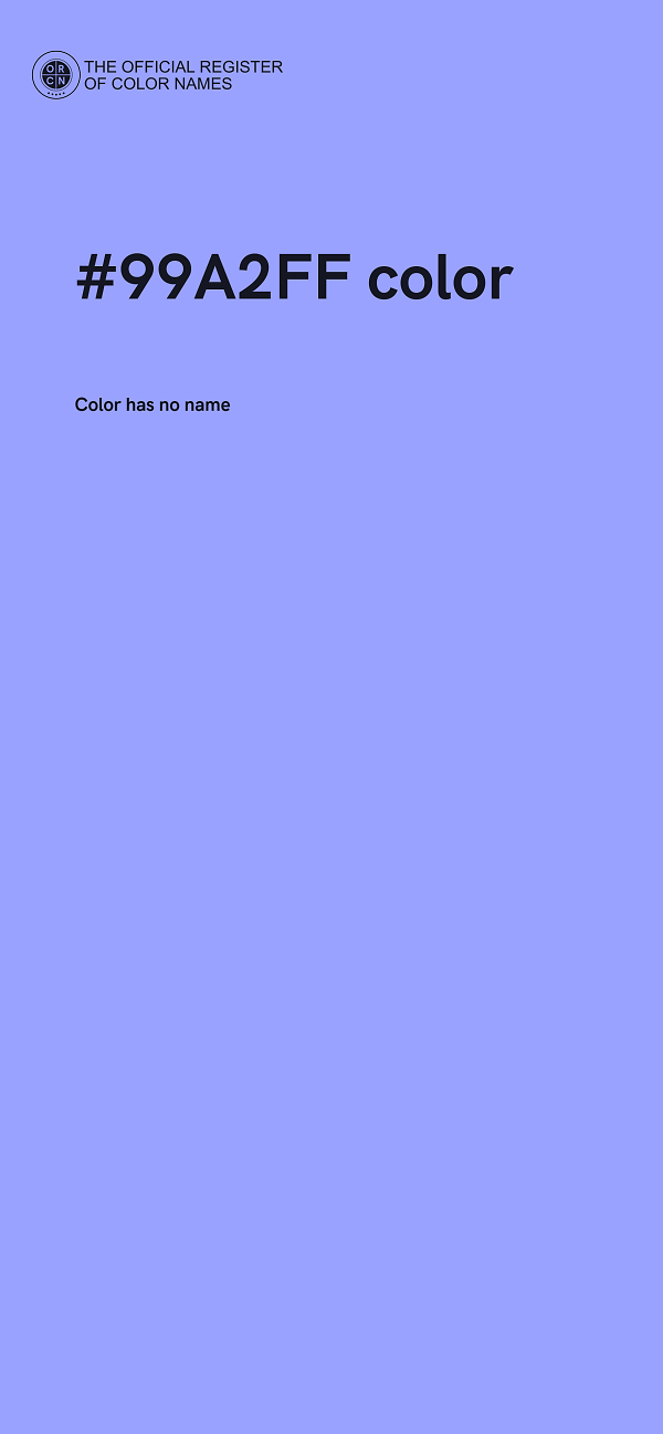 #99A2FF color image