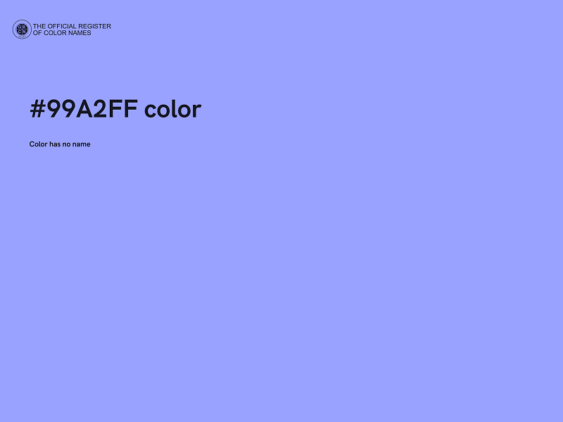 #99A2FF color image
