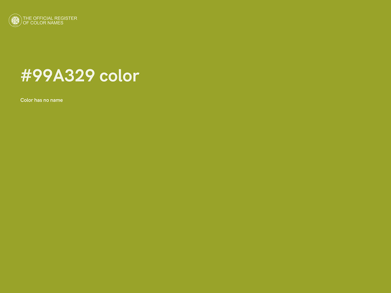 #99A329 color image