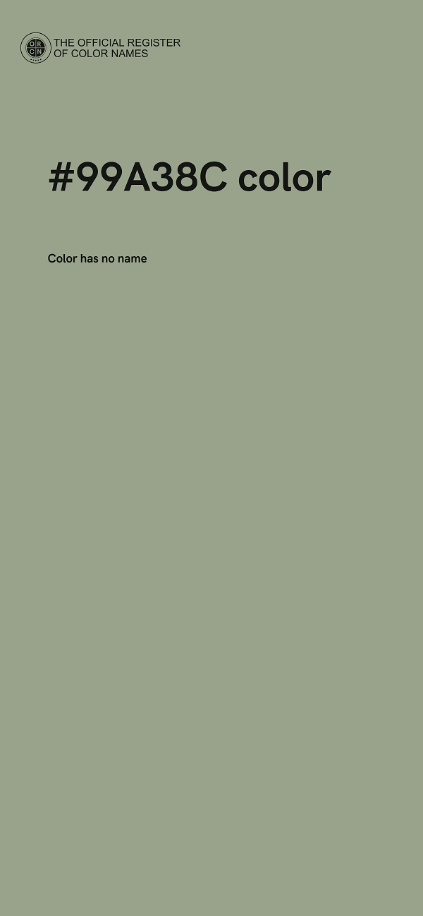 #99A38C color image
