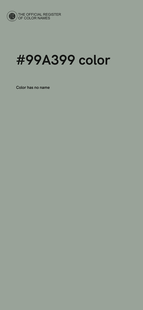 #99A399 color image