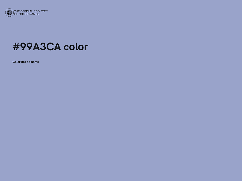 #99A3CA color image