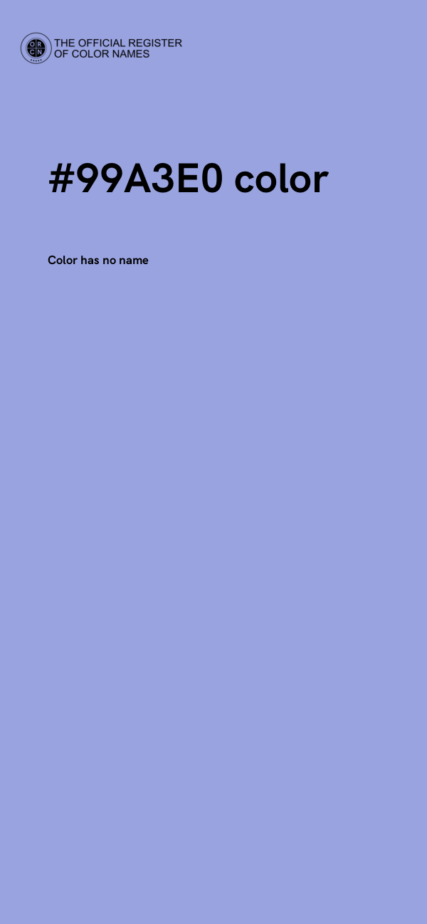 #99A3E0 color image