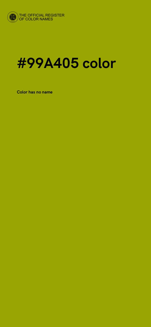#99A405 color image