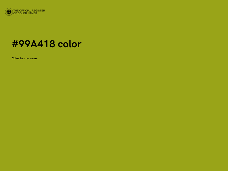 #99A418 color image