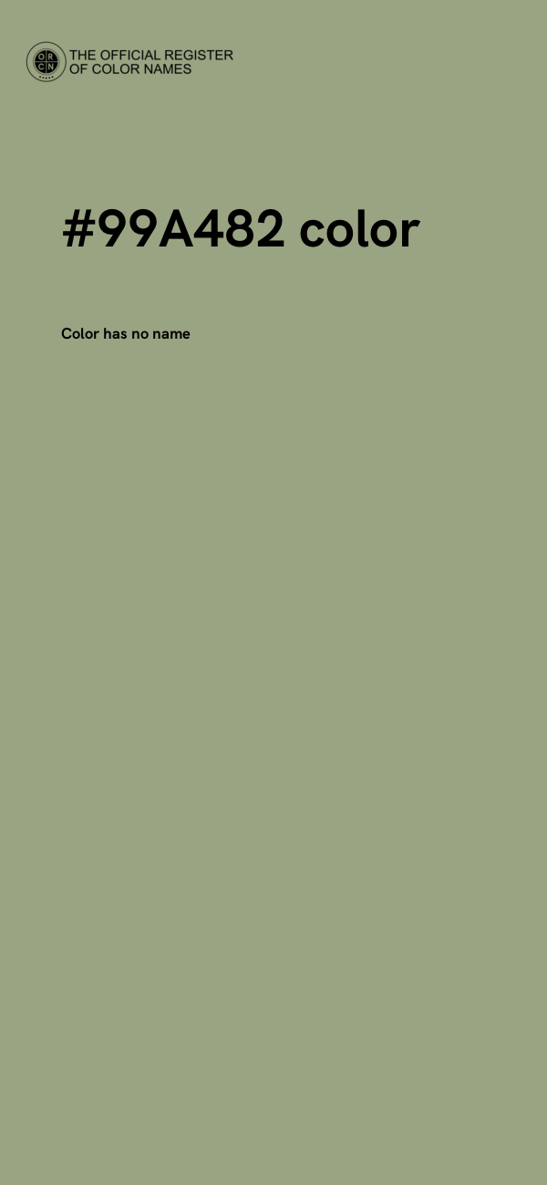 #99A482 color image