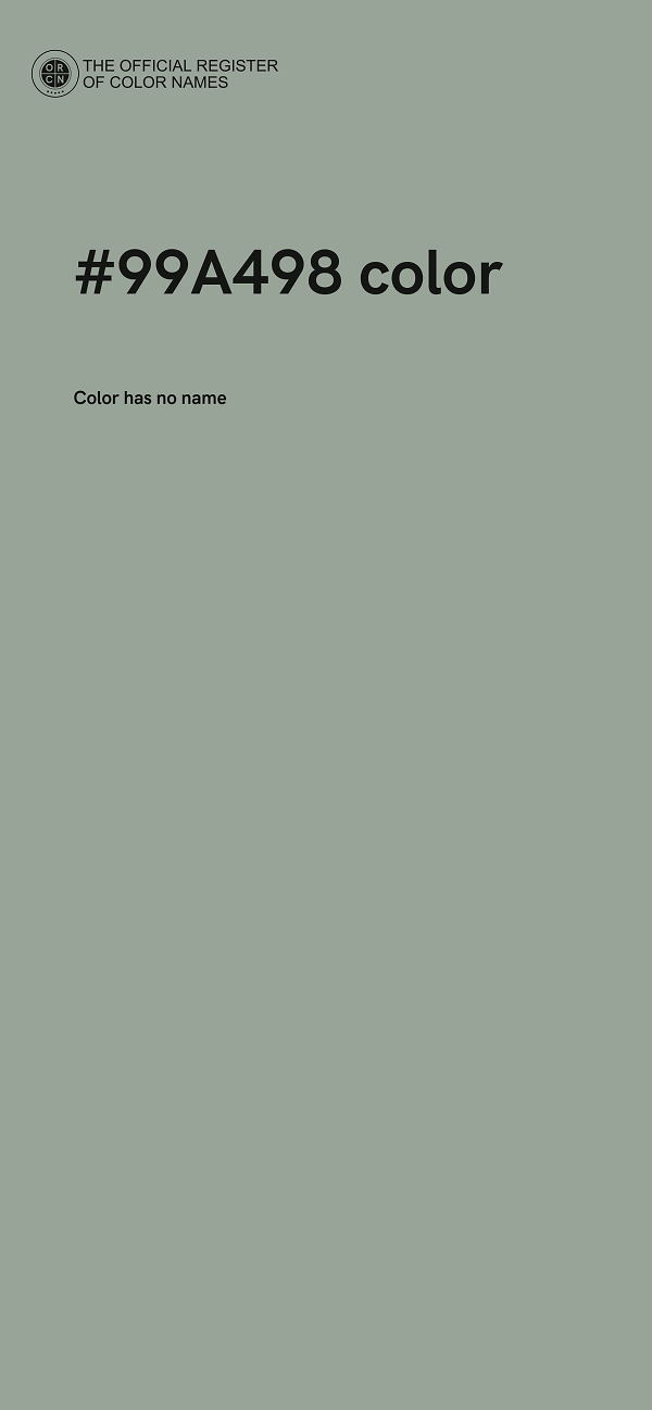 #99A498 color image