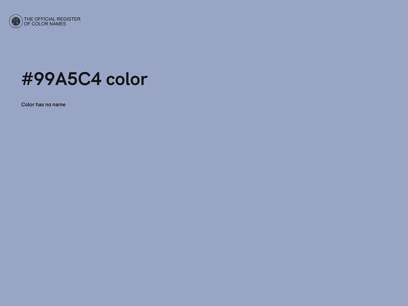 #99A5C4 color image