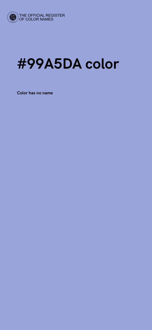 #99A5DA color image