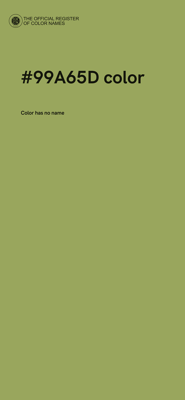 #99A65D color image