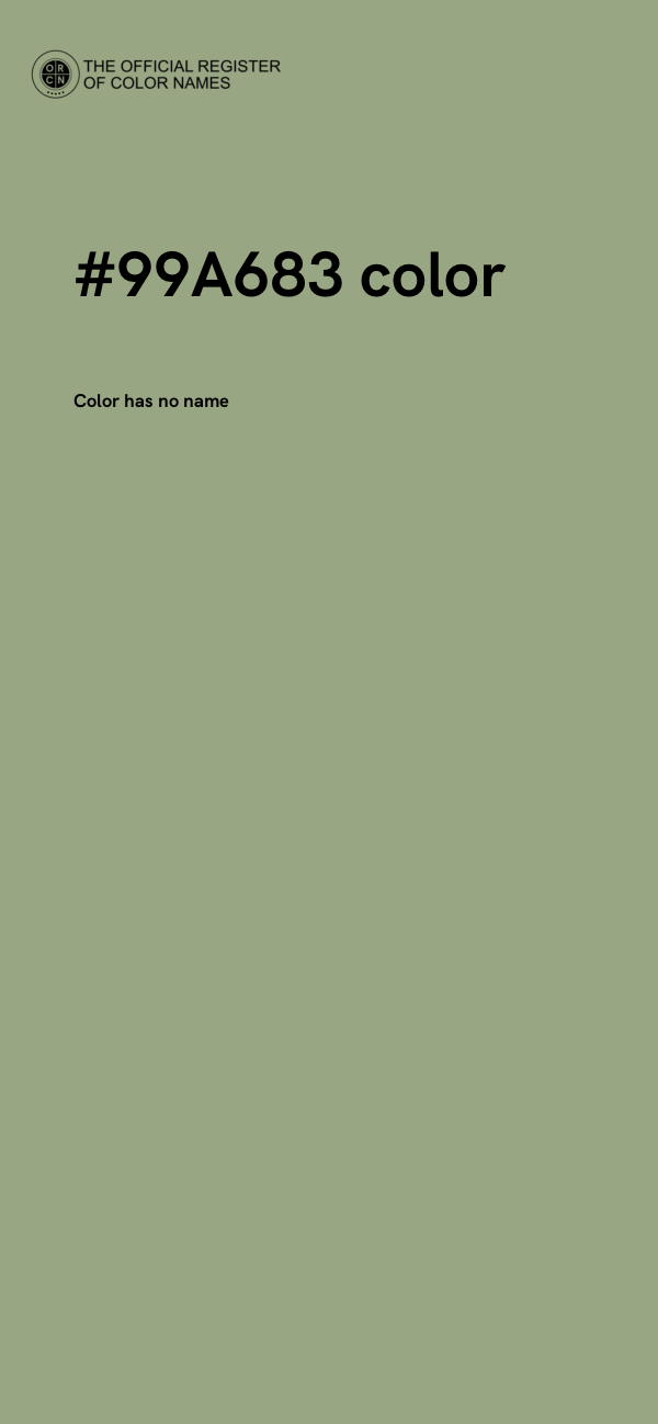 #99A683 color image
