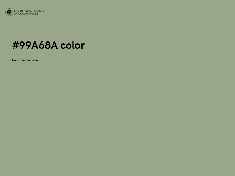 #99A68A color image