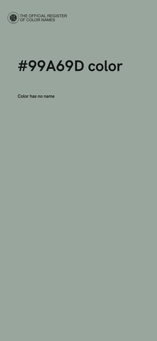 #99A69D color image