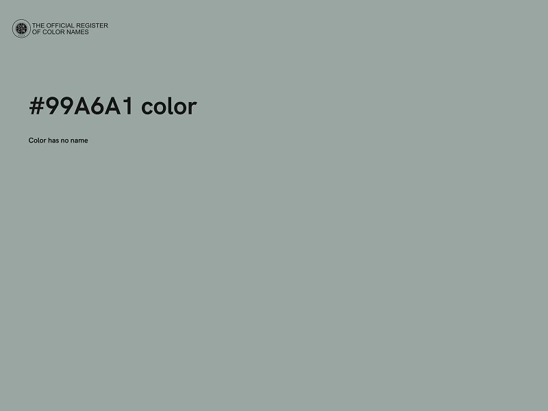 #99A6A1 color image