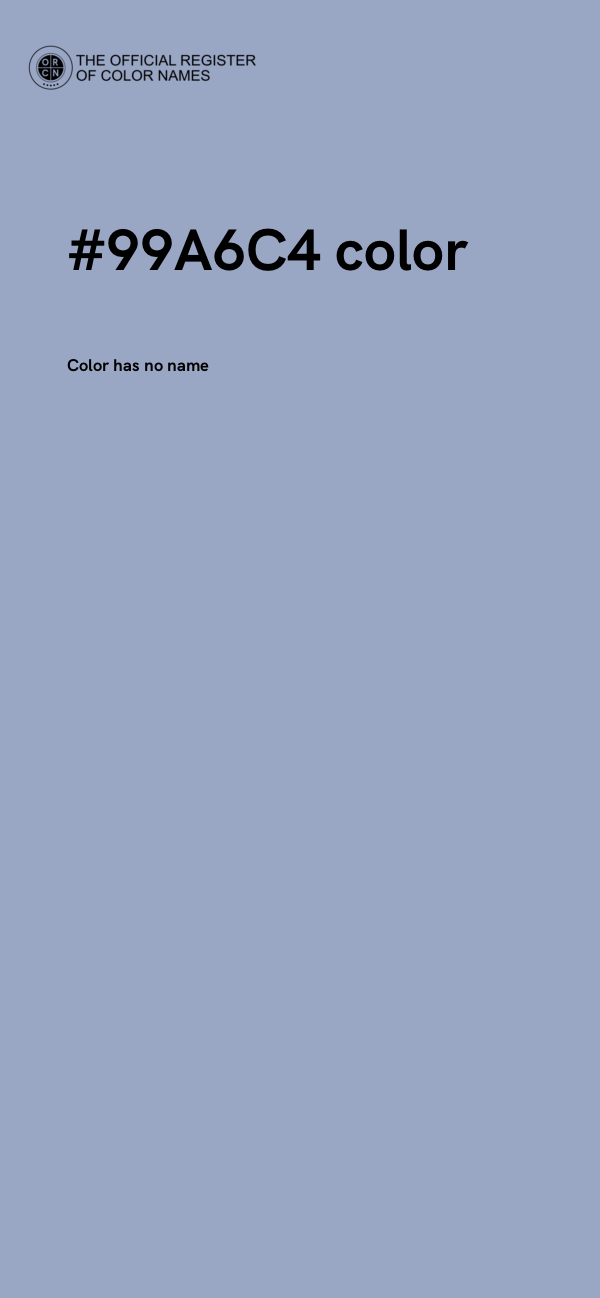 #99A6C4 color image