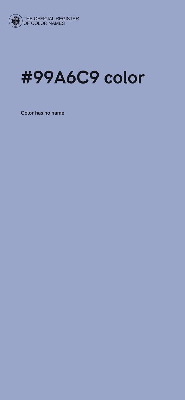 #99A6C9 color image