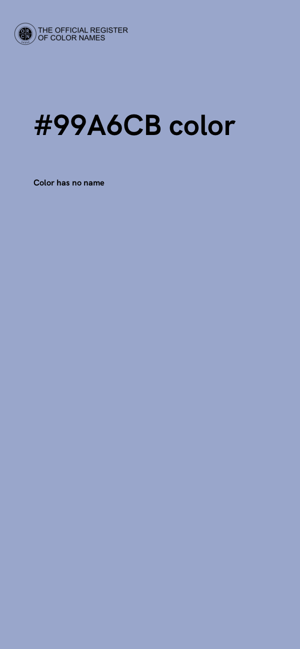 #99A6CB color image