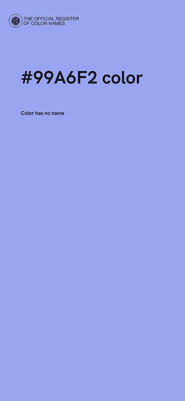 #99A6F2 color image