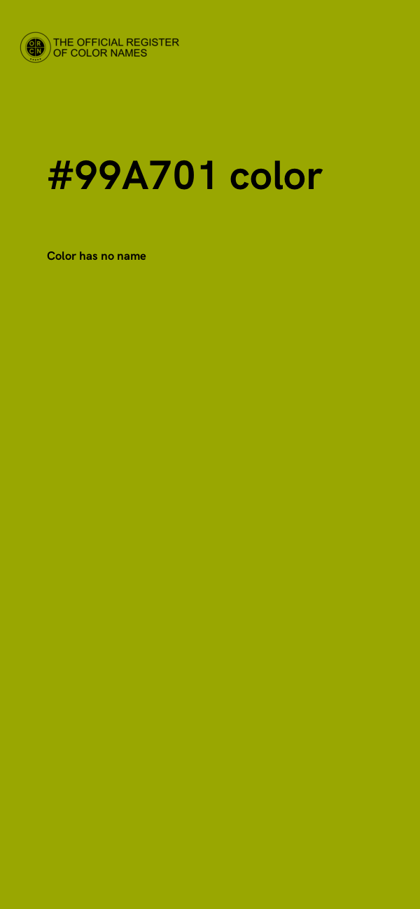#99A701 color image