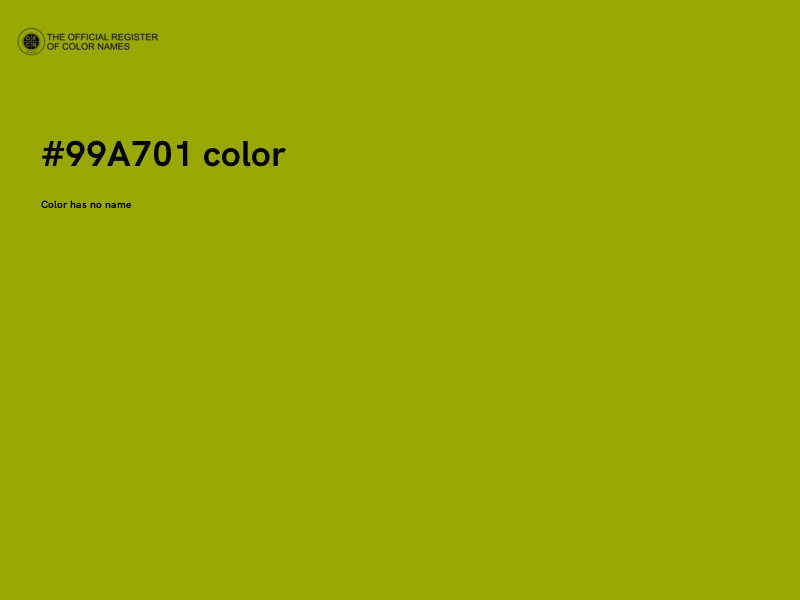 #99A701 color image