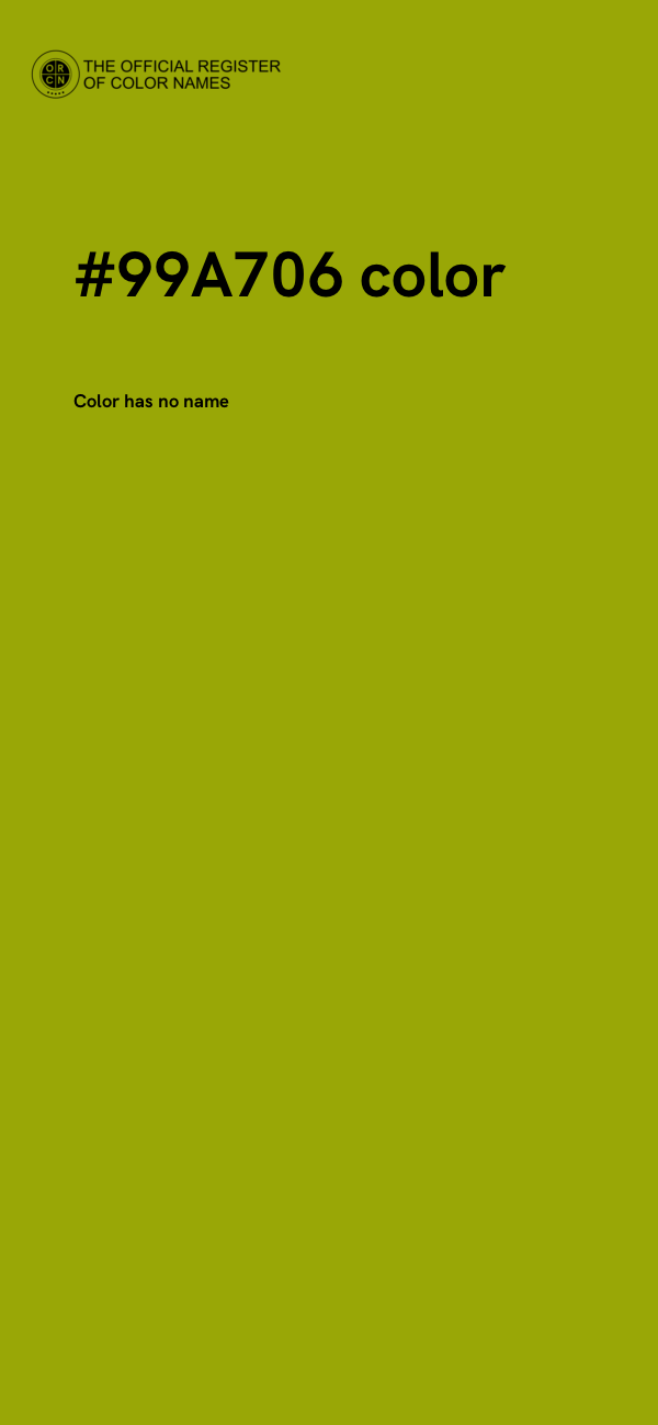 #99A706 color image