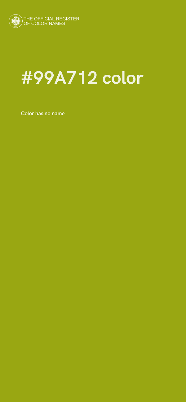 #99A712 color image