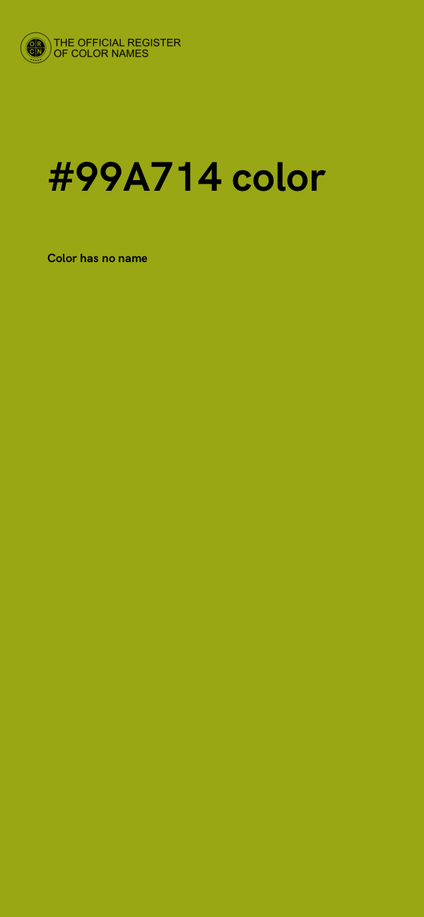 #99A714 color image