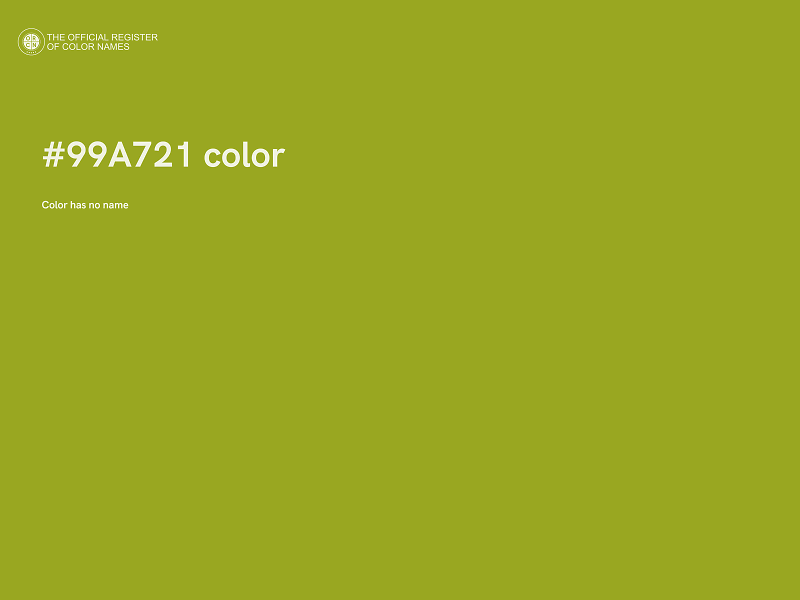 #99A721 color image