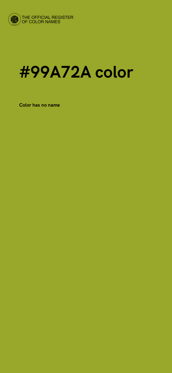 #99A72A color image