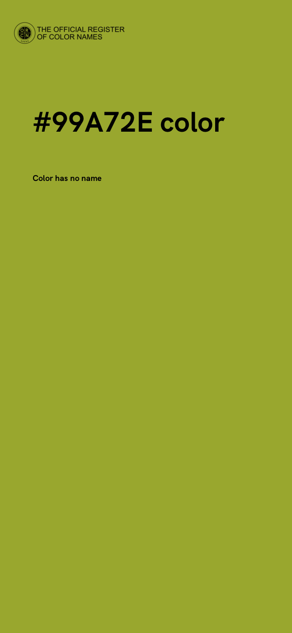 #99A72E color image